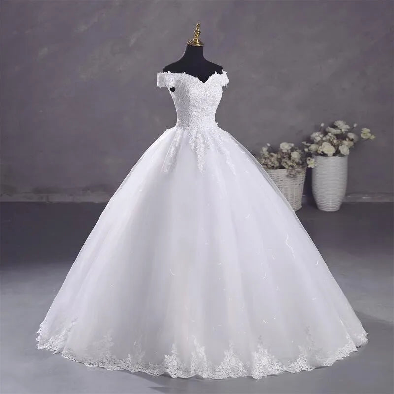 Robe Mariée Blanche Élégante