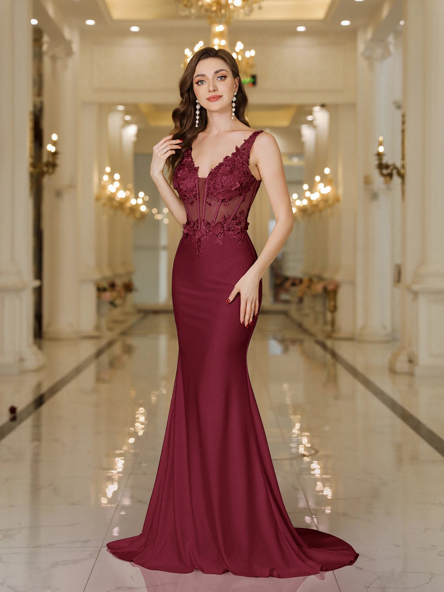 Robe Sirène Blanche Élégante