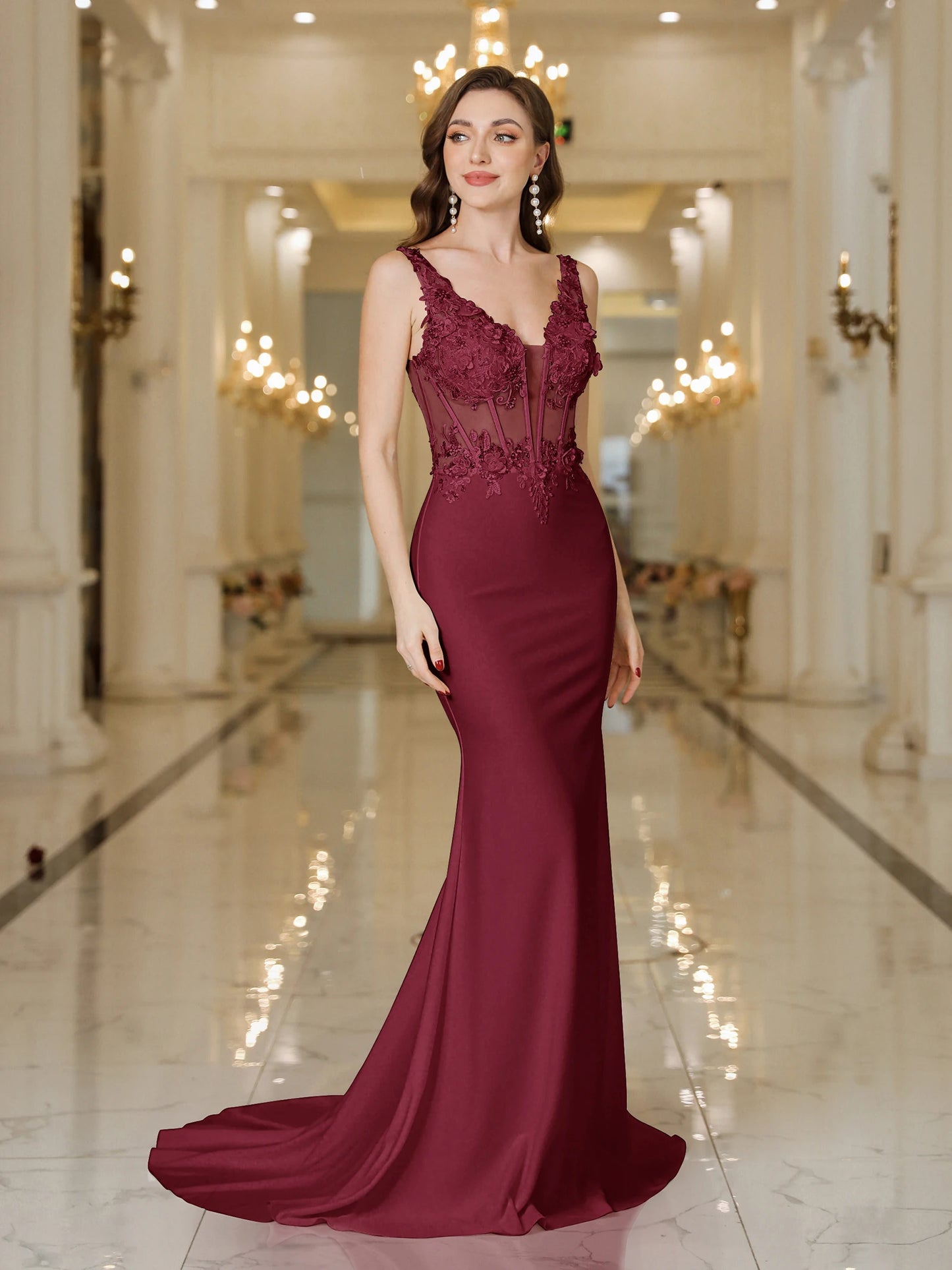 Robe Sirène Blanche Élégante