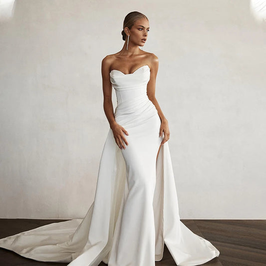 Robe Sirène Moderne Fendue