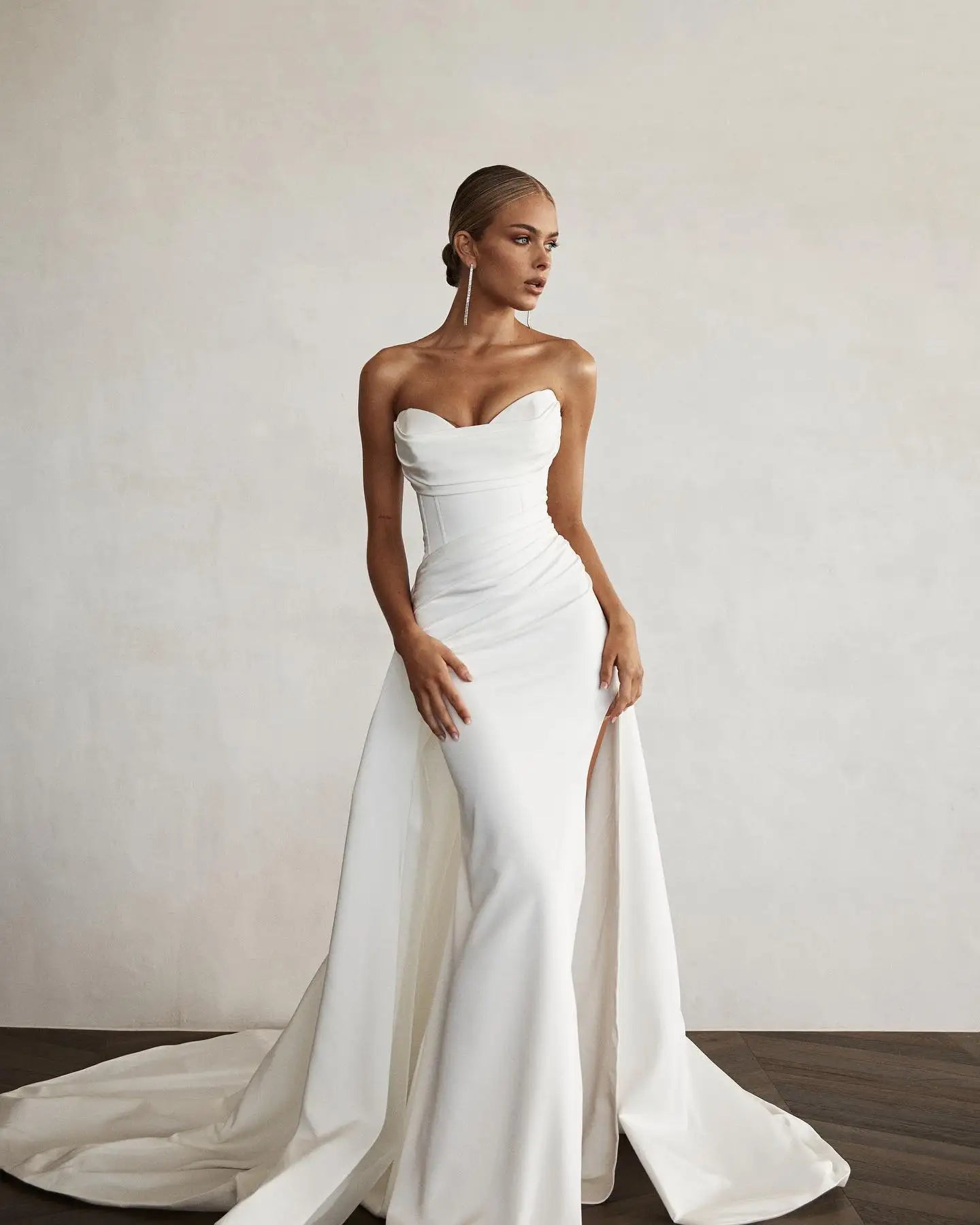 Robe Sirène Moderne Fendue