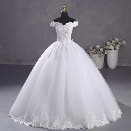 Robe Mariée Blanche Élégante