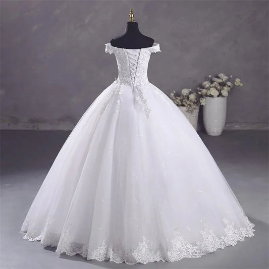Robe Mariée Blanche Élégante