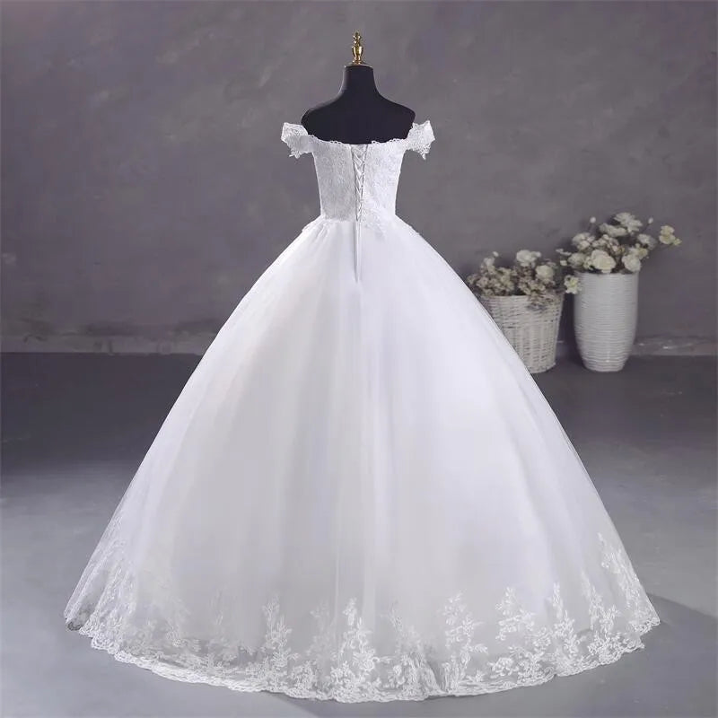 Robe Mariée Blanche Élégante