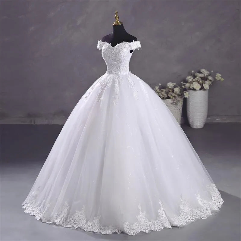 Robe Mariée Blanche Élégante